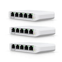 Ubiquiti USW-Flex-Mini 5-Port Gigabit Managed Switch Triple Pack Ubiquiti USW-Flex-Mini 5-Port Gigabit Managed Switch Triple Pack